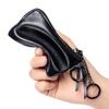 Soft Leather Small Wallet Large capacity Bus Card Key Bag Business Card Portable Coin Purse Leather Zipper Driver's License Bag