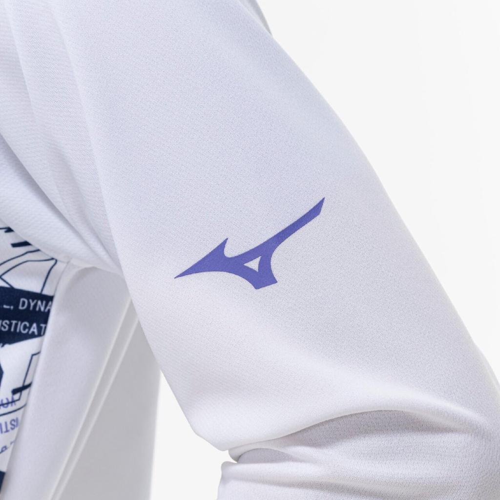 Training Wear Long Sleeve UPF Size 32JAC745 N-XT T-Shirt, 15, Moisture-Wicking, Quick-Drying, Unisex, White, L,