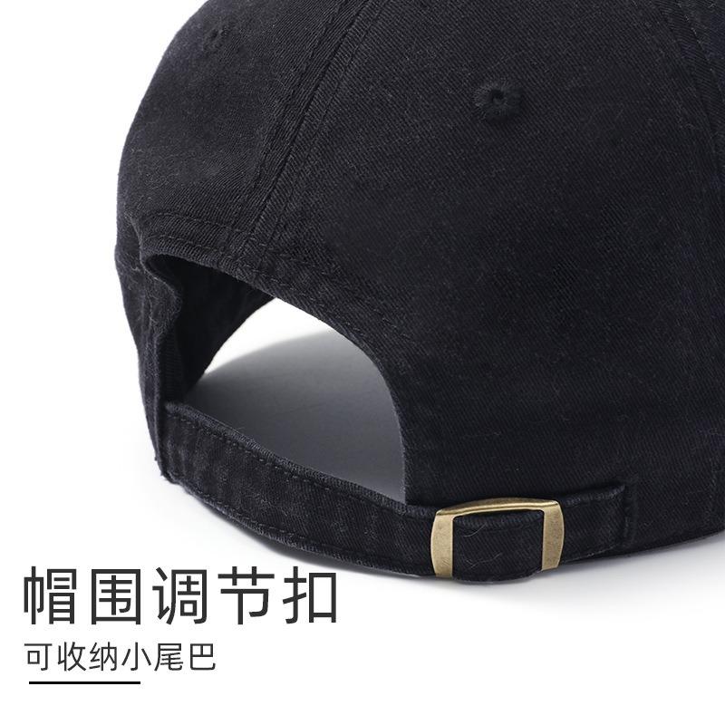 Big head circumference hat men's cap large size spring and autumn baseball cap large brim showing small face, enlarged and deepened baseball cap