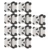 10Pcs Rhinestone Patch Iron On Crystal Applique Cartoon Decoration for DIY CraftPanda