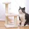 Cat Climbing Frame, Three-layer Sisal Cat Scratch Column, Toy to Relieve Boredom for Small and Medium-sized Cats