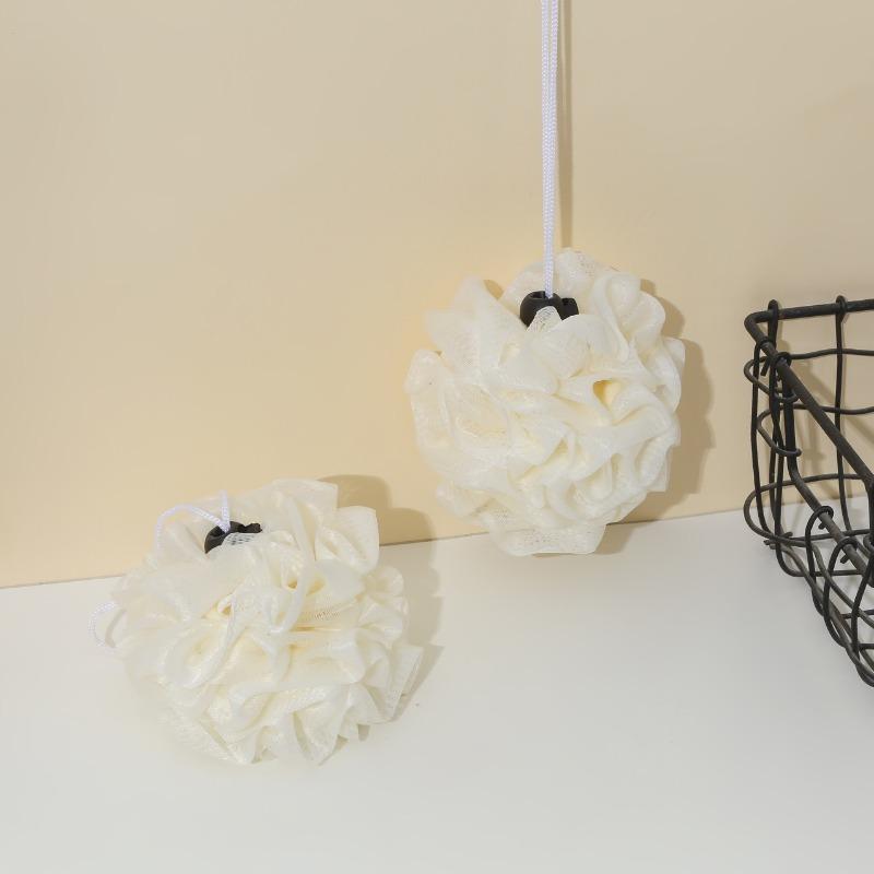 2-in-1 Soap Shower and Scrubbing Tool Water Absorbing and Foaming Mesh Bag Shower Supplies Enlarged Shower Flower Ball