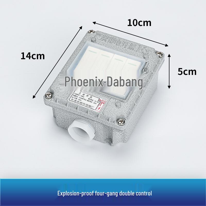 86 Type Industrial Explosion-Proof Wall Switch & Socket with Lighting Switch - EX Certified, 220V