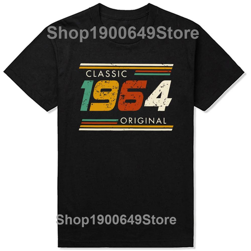 Made in 1964 Limited Edition 60 Years Of Being Awesome Tee Tops Round Neck ShortSleeve Fashion Tshirt Casual Basic Tshirts
