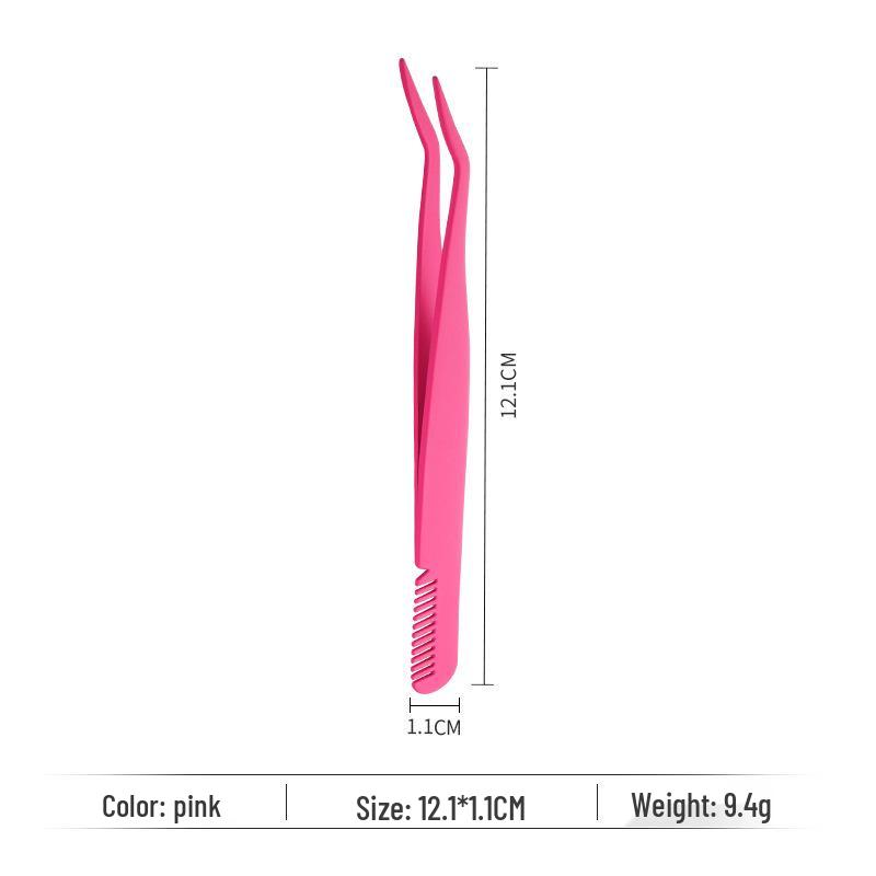 Wearable Mascara Applicator with Comb & Stainless Steel Eyelash Tweezers