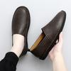 Fashion Summer Genuine Leather Bean Shoes New Soft Soled Non-slip Mens Casual Shoes High End Lightweight Comfortable Minimalist Loafers