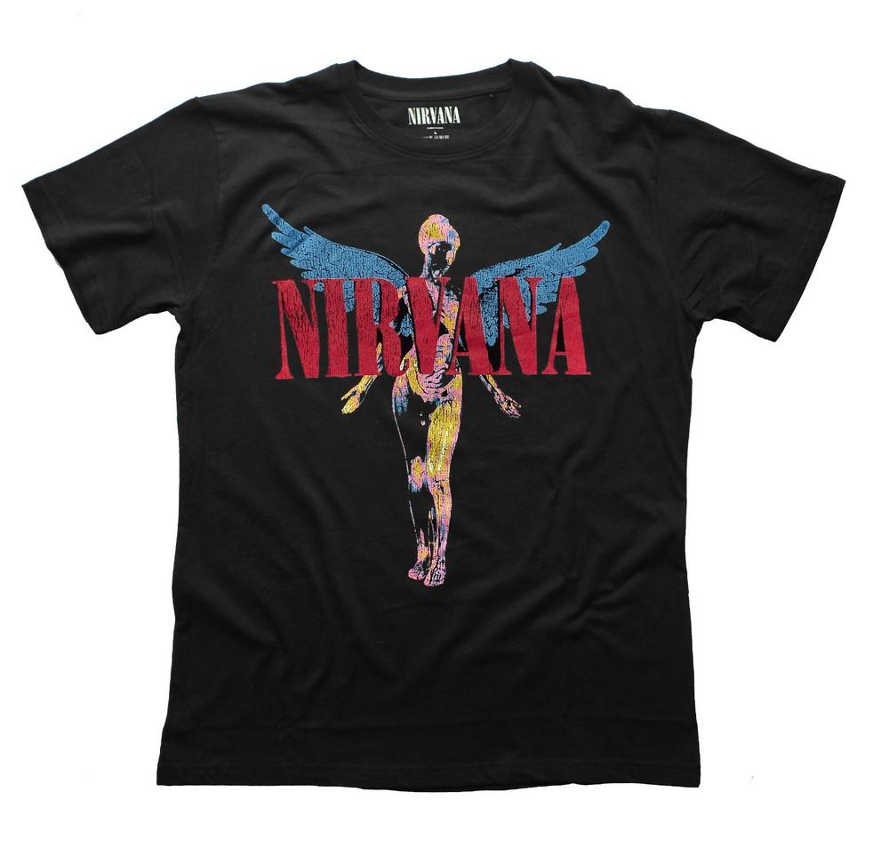 Nirvana T Shirt Angelic In Utero Kurt Cobain Licensed Tee XL