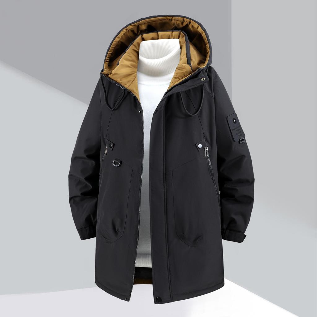 Men's Plus Size Casual Winter Down Jacket - Lightweight, Trendy, and Loose Fit