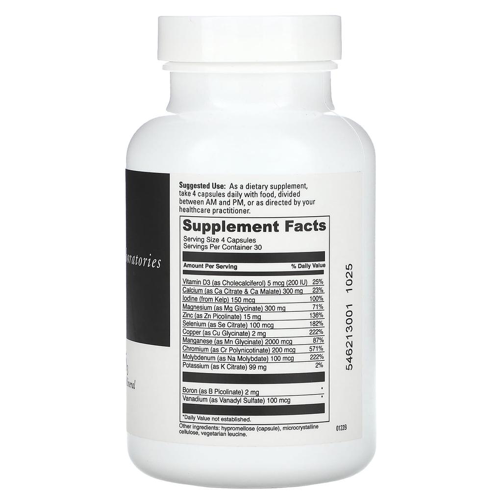 Multimineral Complex with D3, 120 Capsules