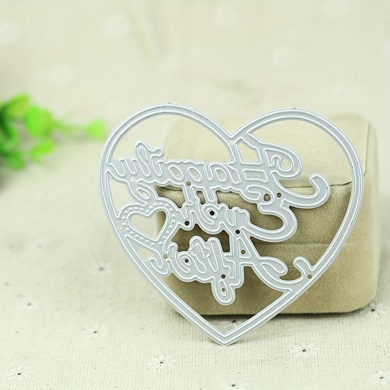 Hollow Out Heart Cutting Stencil DIY Scrapbook Album Paper Card Diary