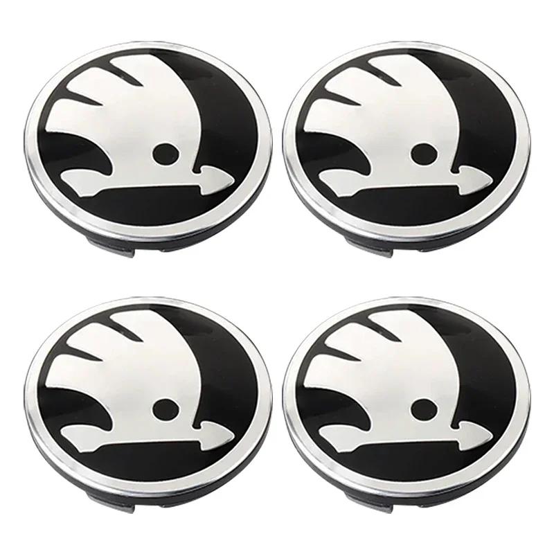 

2025 Hot 4Pcs Car Styling Auto Wheel Hub Center Caps Rim Cover Badge Emblem For Skoda Octavia MK2 MK3 A7 Karoq Kodiaq Superb Rap 4Pcs 56mm срібний