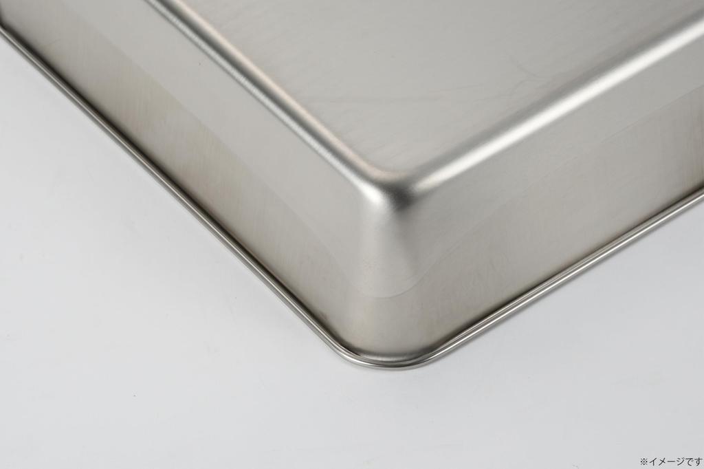 Takagi Stainless Steel Square 16L Perfect for Deep Draining and Temporary Made in Tray, Matte, 4-Piece, Approx. Capacity, Rectangular, Prepping,