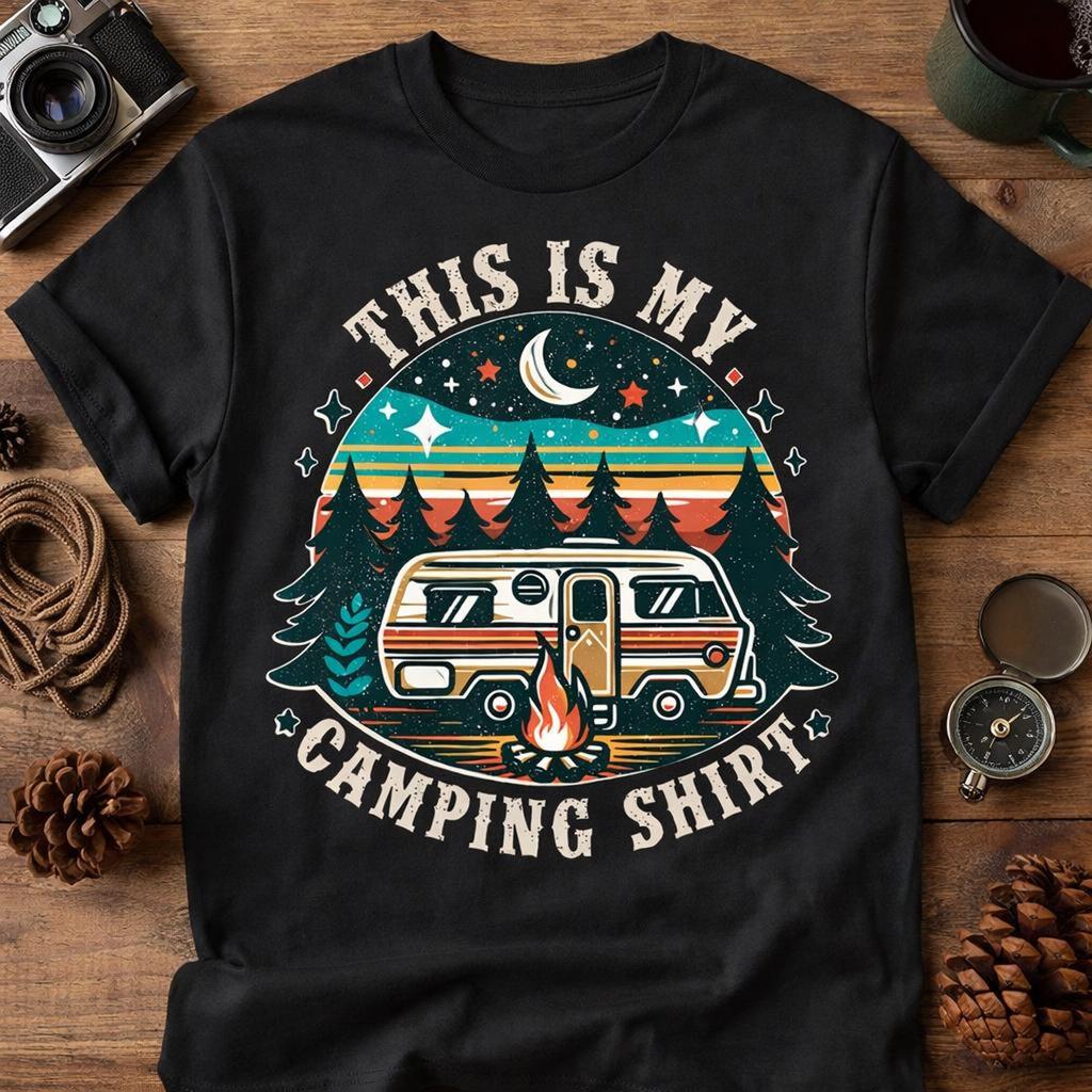 Funny Camping Shirt This Is My Camping Shirt, Camper Hiking Nature Tee, Outdoor Adventure, Camping Lover, Funny Camp Life