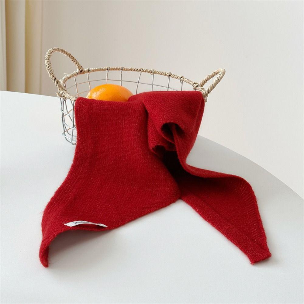 Multi-functional Knitted Triangular Scarf Warm Triangle Knit Scarves New Headscarf Shawl  Women