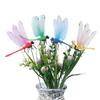 10 Pcs/lot Dragonfly Garden Decorative Yard Planter Colorful Dragonfly Stakes Decoracion Outdoor Decor Flower Pots Decoration
