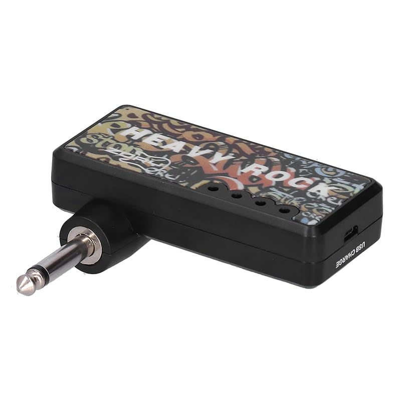 

Liccx Headphone Amplifier, Bass Headphone Amplifier USB Charging with Audio Cable Adapter for All Kinds of Guitar