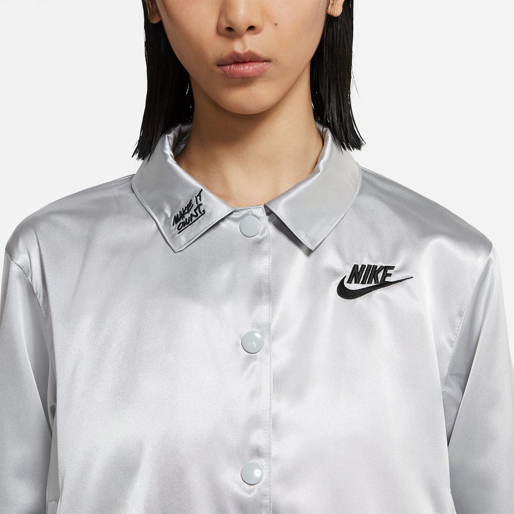 Nike Jackets Women's Silver Lapel Moderate Other DJ5363-041