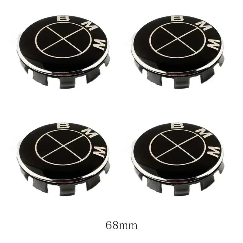 2026 Hot 4pcs 56mm 68mm Car Wheel Center Hub Caps ABS Tire Cover Sticker For BMW M Emblem E46 E36 E34 F10 E90 F30 E60 F30 E53 E30 E92 E87