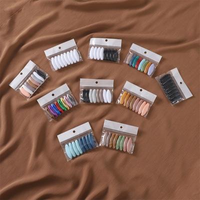 8 piezas/juego Elegante Broche de Plástico con Pasador de Seguridad Color Sólido Broche para Bebé Nuevo