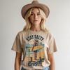 Stay Salty Coastal Cowgirl Unisex Tee, Vintage Fisherman Aesthetic Summer Shirt