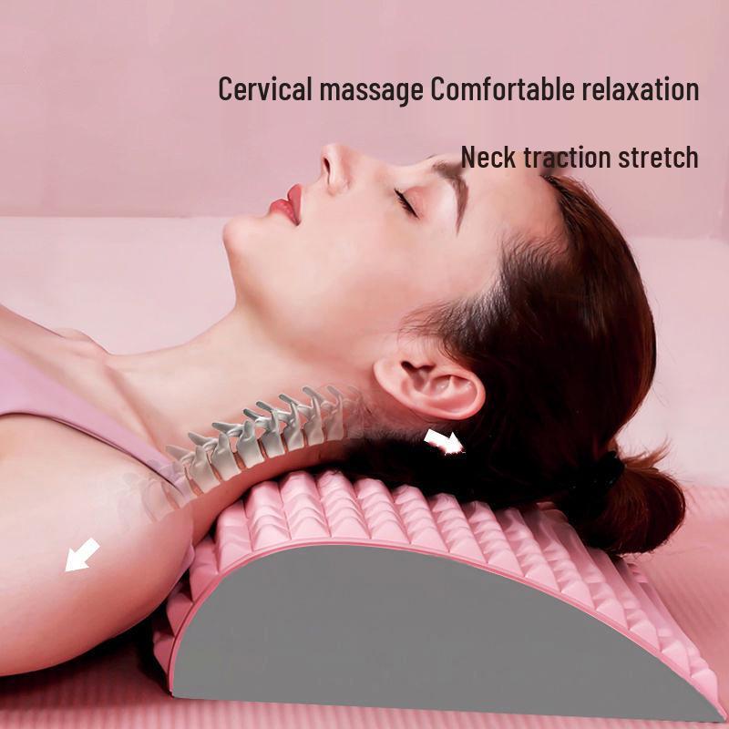 Eva Yoga Lumbar Stretching Massage Pillow - Thickened Support for Adults