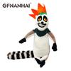 1pc 20-35cm 6 Styles Madagascar Plush Toy Stuffed Soft Animal Dolls Giraffe Hippo Lion Penguin Zebra Lemurs Figure Gift for Kids