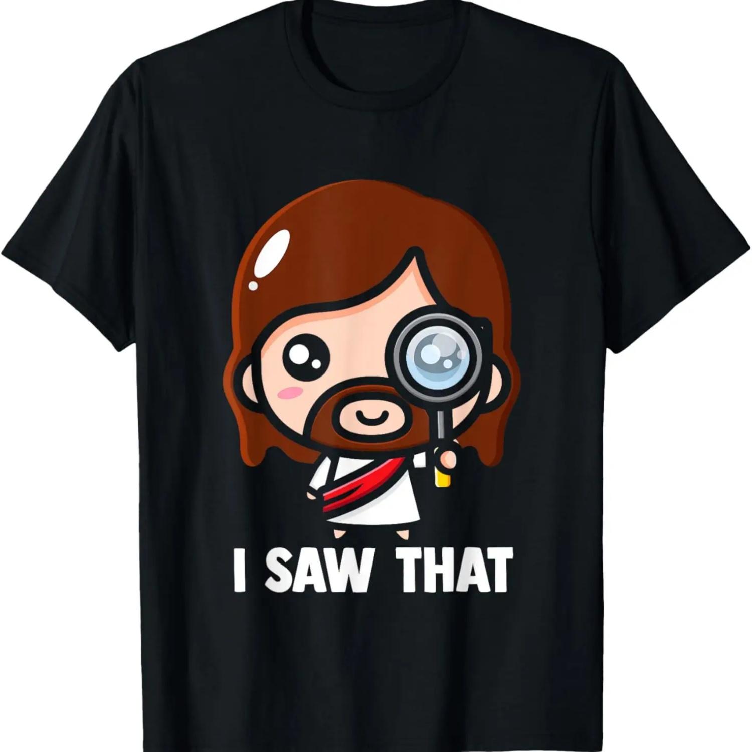 Jesus - I saw that Funny Christian Meme T-Shirt S чёрный