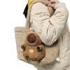 Bolsa de Mão de Pelúcia Capivara de Grande Capacidade Bolsa Tote Boneca Fofa de Desenho Animado Capivara Bolsa de Trabalho Individualidade Presente de Aniversário Decoração de Quarto