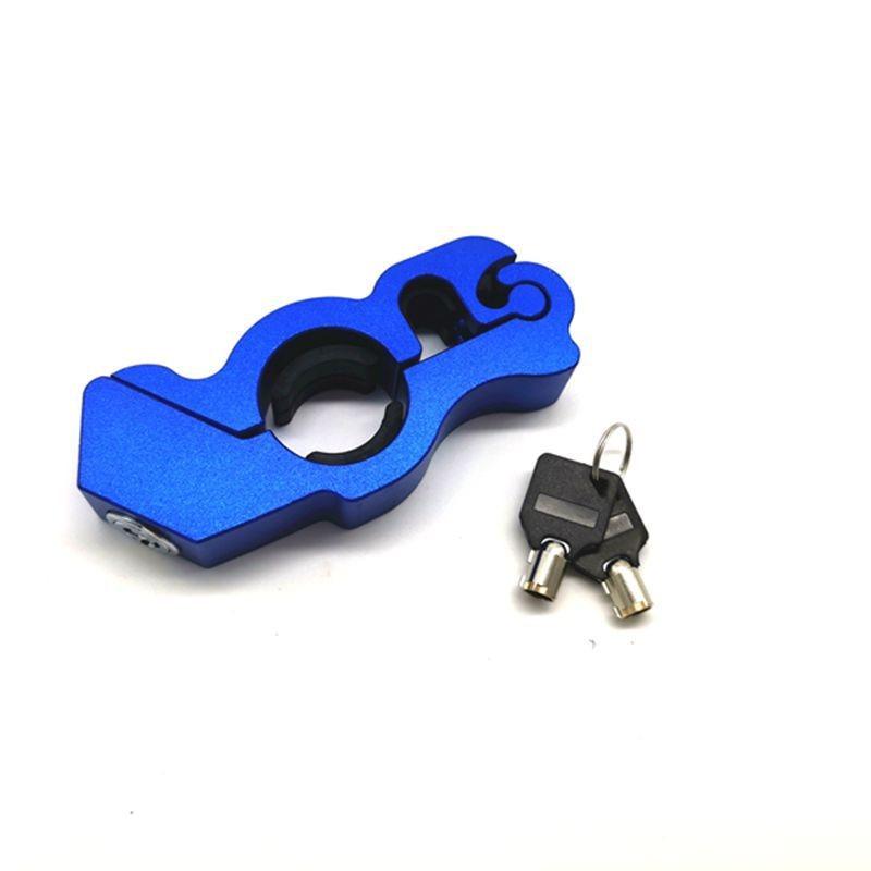 Motorcycle Handlebar Lock Handlebar Brake Handle Solid Lock Imitating Steal Lock Pull Rod ATV Dirt Street Bikes Anti Theft