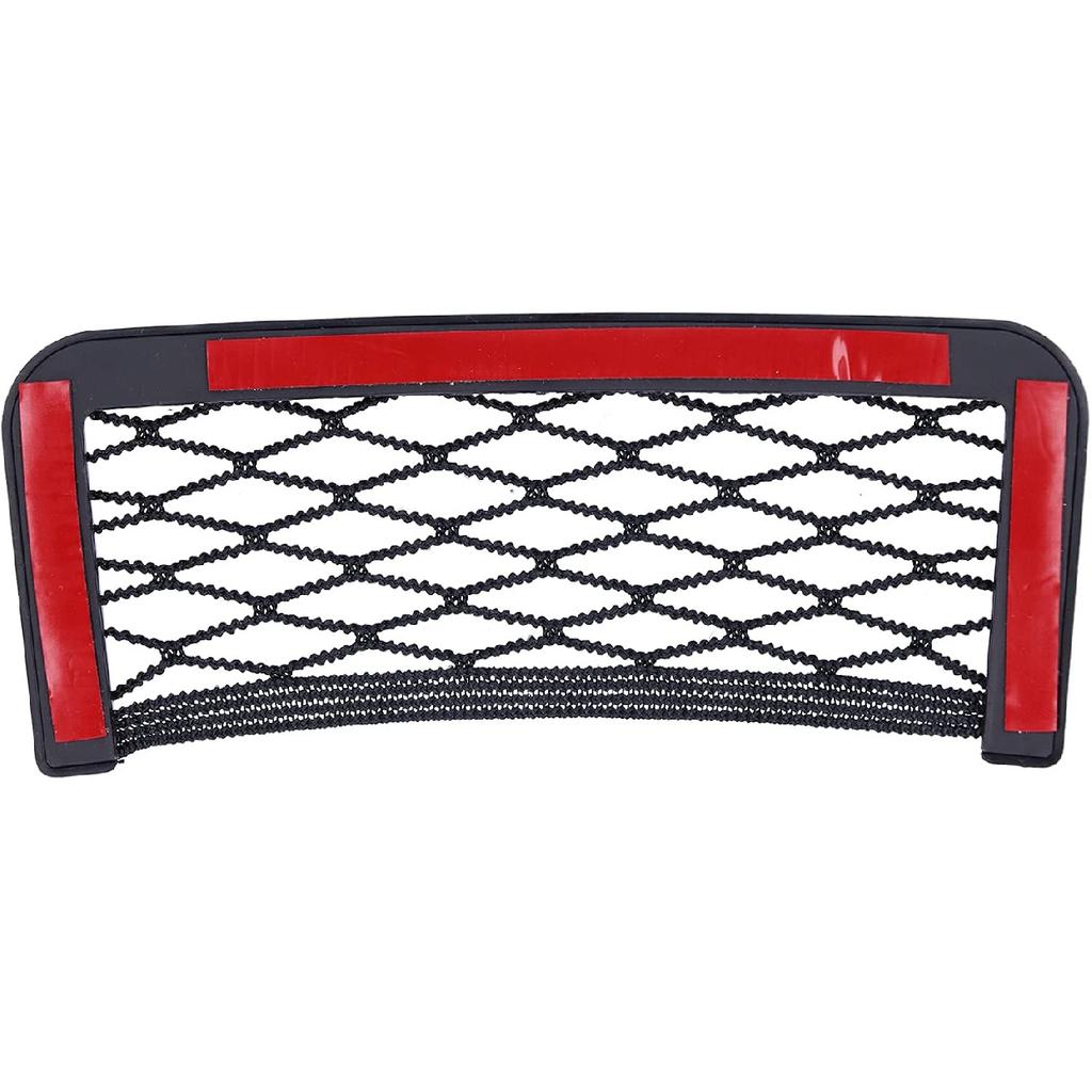 Car Mesh Organizer, Large ABS Nylon Storage Net Pocket with Reinforced Edges Auto Trunk Seat Side Organizer for Vehicle RV Boat Interior Organization