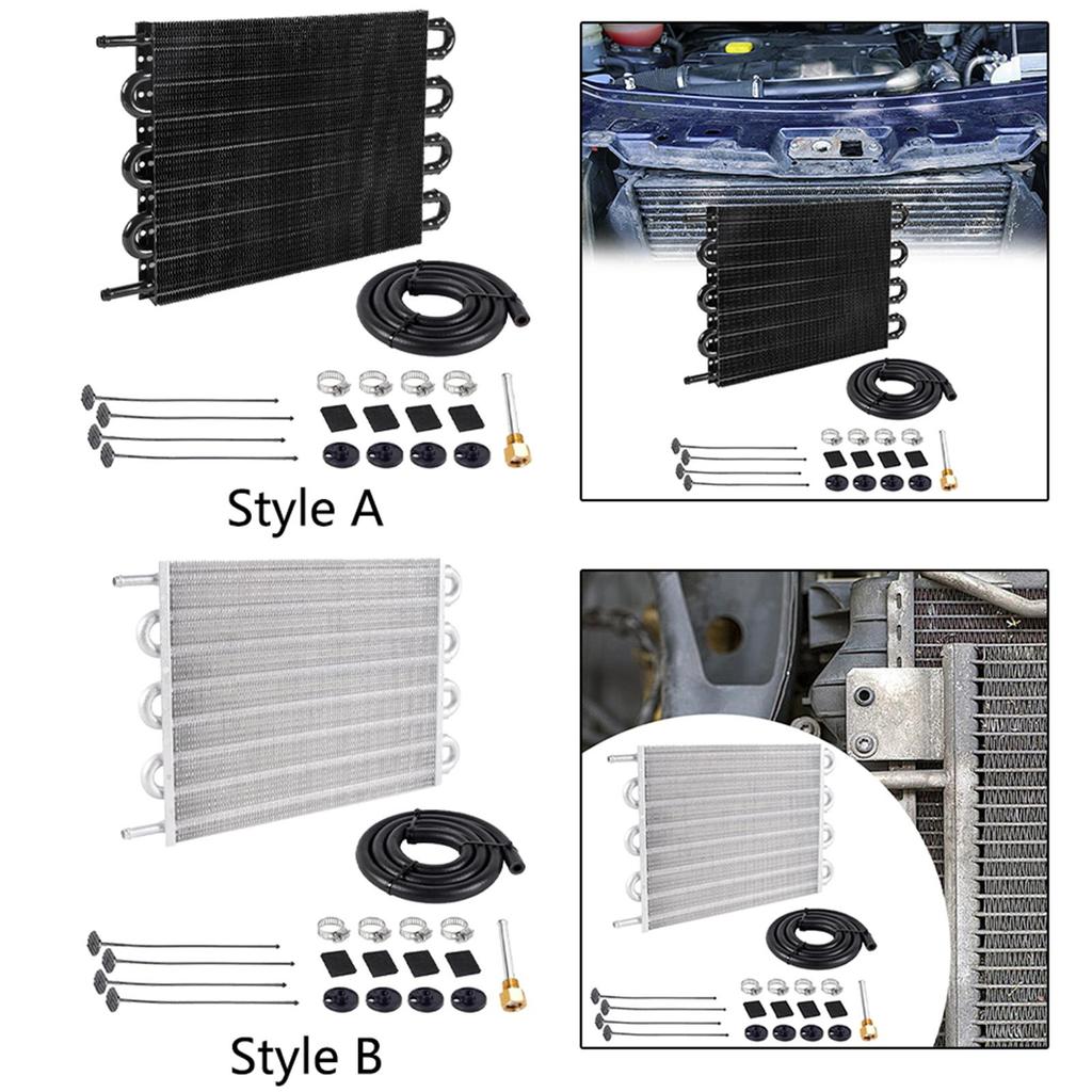 Metal Oil Cooling Kit Universal Transmission Cooler Accessory for Automotive Engine Protection