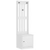 VidaXL Portemanteau SANDNES blanc 45x40x159,5 cm bois massif pin, banc de couloir, meuble de rangement de couloir 4010486