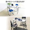 SANWA DIRECT Folding 122cm X 61cm X 30kg Load Outdoor Table, (W) (D) 58cm/74cm (H), Capacity, Use, White, 100-FD015W