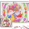 5D Diy Diamond Painting Bunny and Chick Cross Stitch Set Full Diamond Embroidery Mosaic Art Picture of Rhinestones Decor Gift