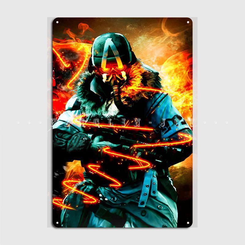 Killzone Poster Metallschild Club Wandbild Design Wanddeko Blechschild Poster