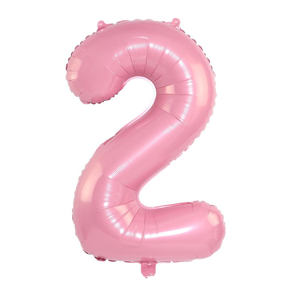 2023 2023 New Year's Eve Holiday Party Supplies Graduation Decoration (Light Pink, 40.64 Cm) Candy Pink Digital Balloon
