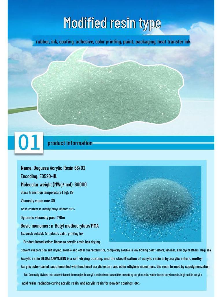 High Molecular Acrylic Resin 66/02: Water-Resistant Marine Coating & Tackifying Thermoplastic Solid