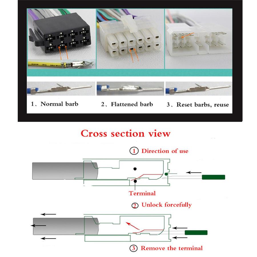 80PCS Wire Terminal Remover Tool ATV Electrical Wiring Crimp Connector Pin Kit