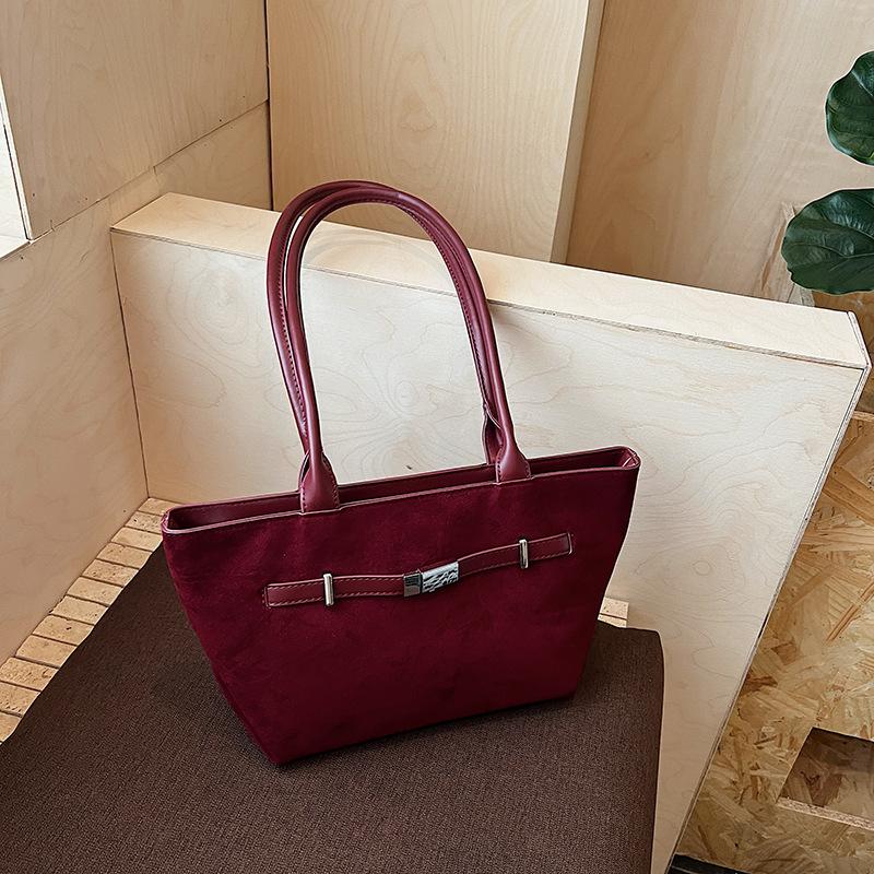 Casual big bag women's new high-end retro shoulder bag large-capacity commuting versatile tote bag