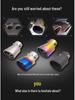 Buick Excelle, Nissan Bluebird, Ford Focus Titanium Gold Stainless Steel Exhaust Tailpipe Sleeve