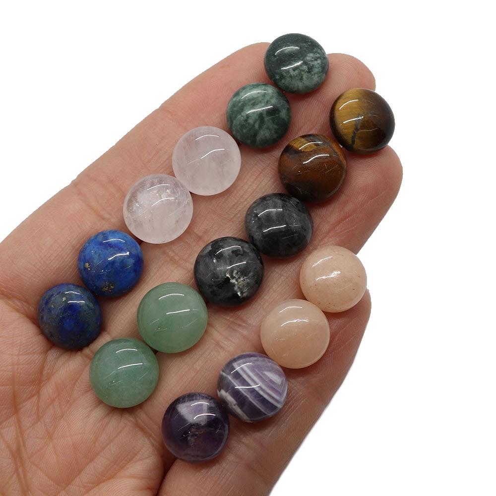 Natural Stone Green Aventurine & Amethyst Stud Earrings with Tiger Eye - Exclusive Jewelry Collection