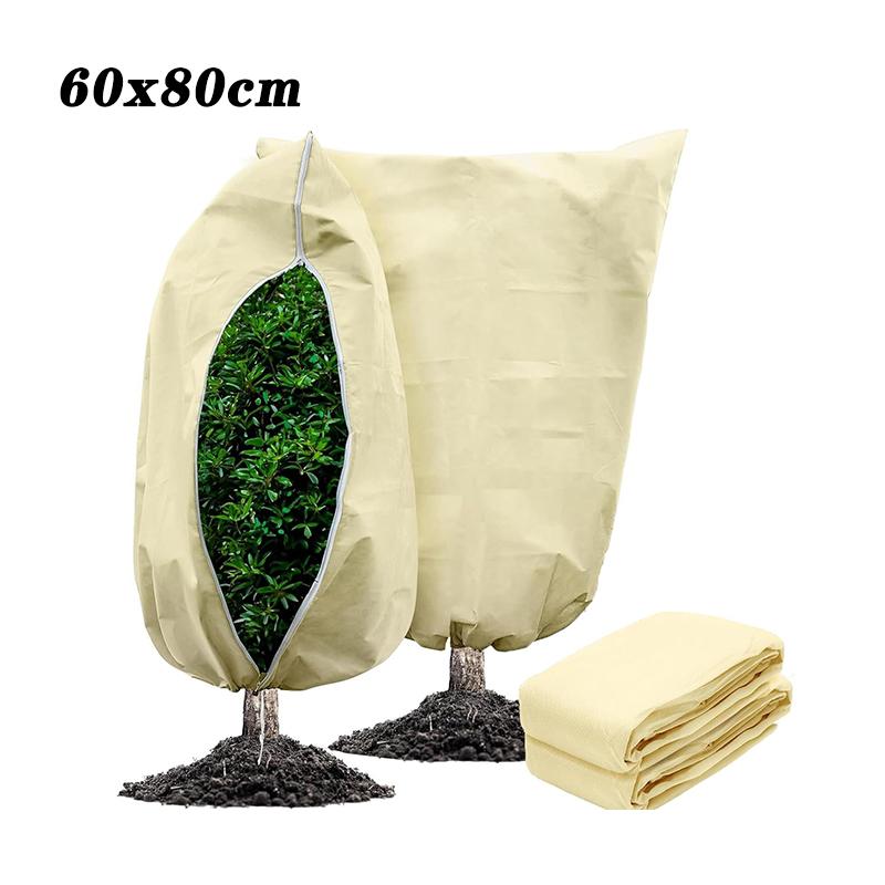 Plant Cover Winter Warm Tree Shrub Protecting Bag Frost Cloth Blankets For Outdoor Plant Freeze Protection Covers With Zipper
