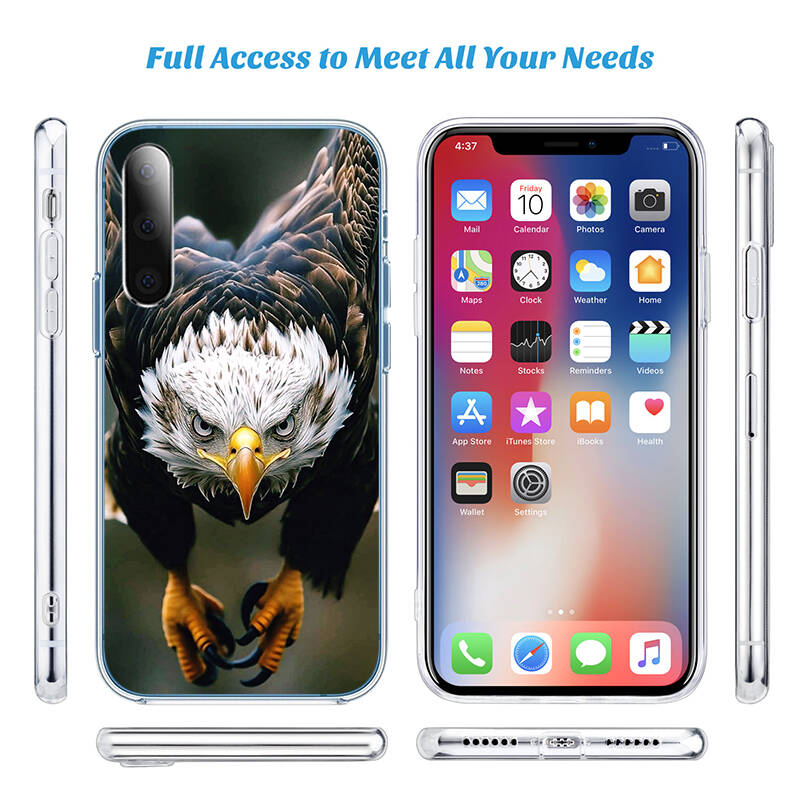 Hawk Eagle Phone Case for Motorola G14 G15 G24 G30 G31 G32 G34 G41 G42 G51 G52 G50 G60S G60 G62 G72 G71 G73 G84 G85 G200 E32