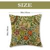 Maximalist Throw Pillow Covers Set of 4 Vintage Floral Decorative Cushion Covers 18x18 Inch Linen Boho Outdoor Pillow Cases for Couch, Living Room
