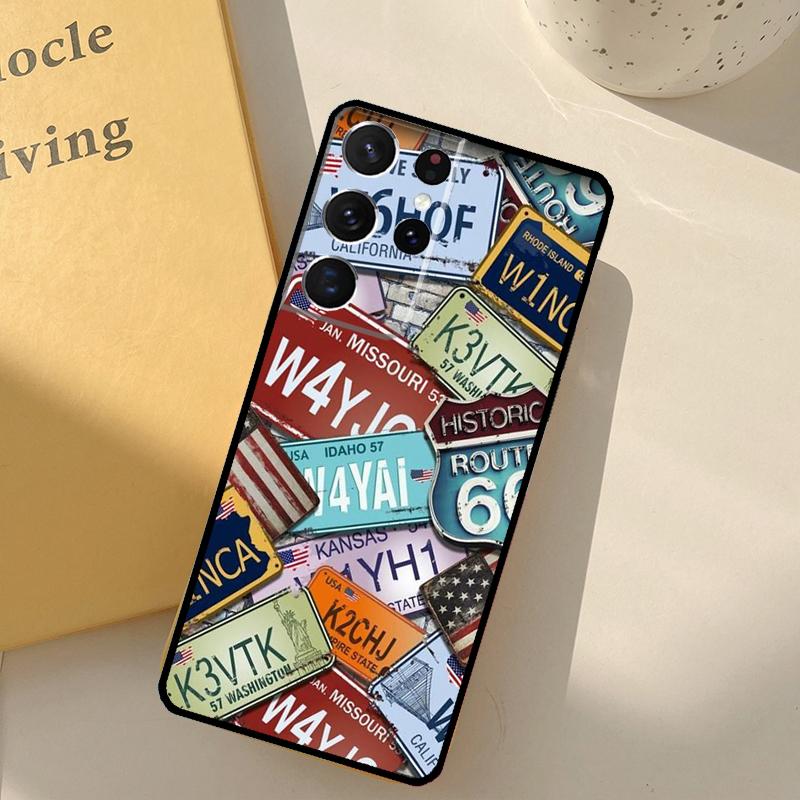 

Supernatural License Plate Phone Case For Samsung Galaxy S25 Ultra S20 S21 S22 S23 S24 S9 S10 Plus S25 FE Cover Shell Galaxy S22
