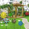 Outside Colorful Iron Spinner for Garden and Yard Decoration Wind Spinner Outdoor Bird Device Windmill Outdoor