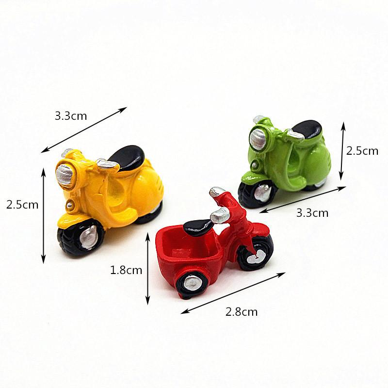 Motorrad Miniatur Garten Zuhause Bonsai Dekoration Miniatur Mini Harz Handwerk Ornamente Mikro Dekor DIY