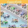 Simulation Inertial Mini Transparent Double Layer Graffiti Car Children Toy