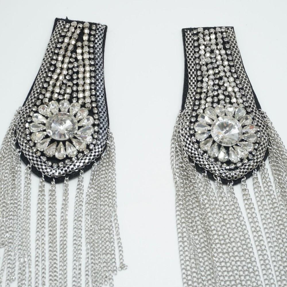 Brooch Tassel Chain Shoulder Board Epaulet Epaulette Retro Fringe Shoulder Mark Gift