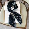 New Spring and Autumn Korean Version Fashionable Foreign Style Sunscreen Silk Scarf Women's Thin and Narrow Strips Pointed Corners Professional Small